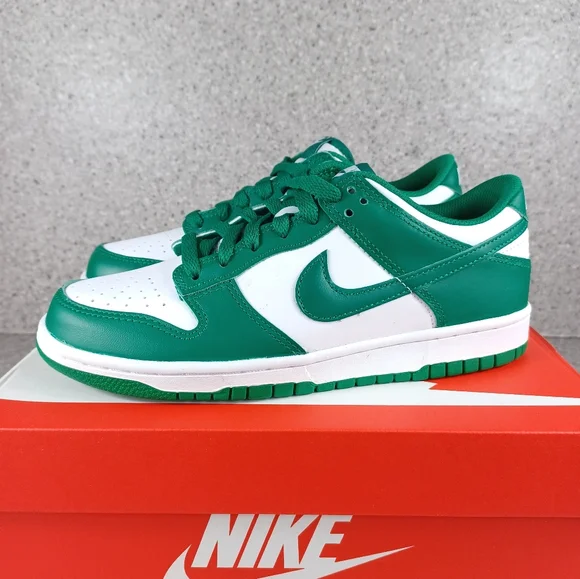 Nike Dunk Low White Malachite Sneakers - Picture 4 of 10